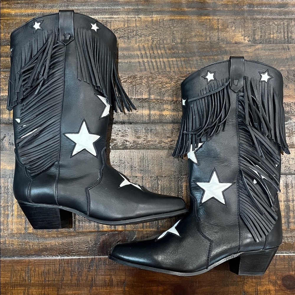 Oak Tree Farms Boots star boots fringe boots statement boots